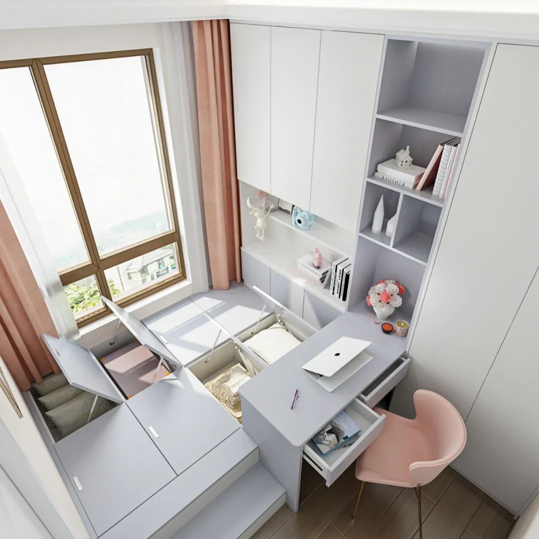 留下犄角旮旯,零碎无法利用,定制榻榻米完美解决困境,空间格局更合理